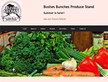 Tablet Screenshot of bushesbunches.com
